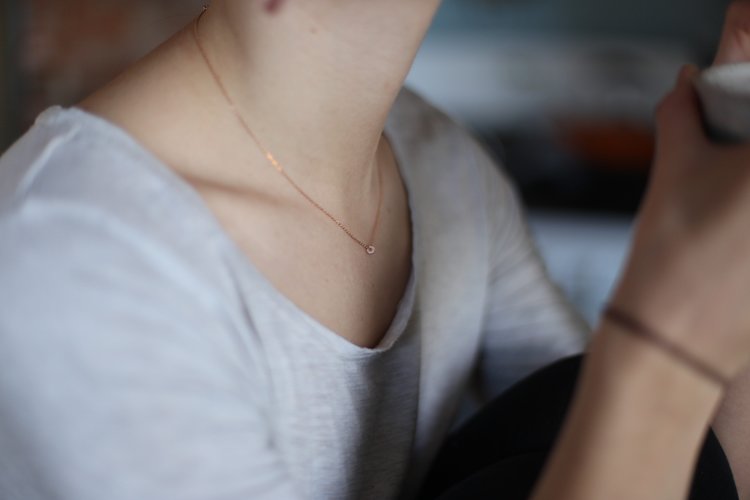 Recycled Gold Bead Necklace